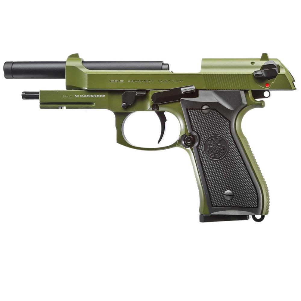 Gpm B Sf Tactical Gas Scarrellante Full Metal Green Pistole Green