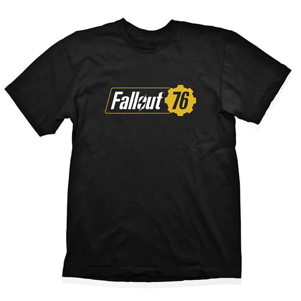 Bioworld Fallout 4 Maglietta con Logo Game Nero Cotone