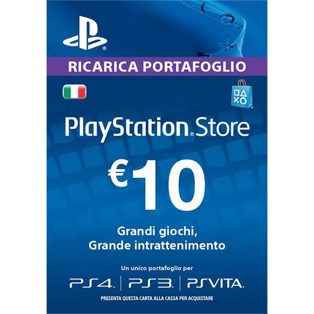 Sony PlayStation Network Card PSN 10 Euro RICARICHE SONY Negozio di Videogiochi e Giochi