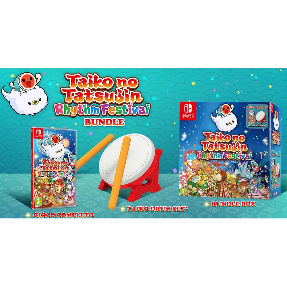 Taiko No Tatsujin: Rhythm Festival Bundle con Tatacon NINTENDO SWITCH -  Negozio di Videogiochi e Giochi