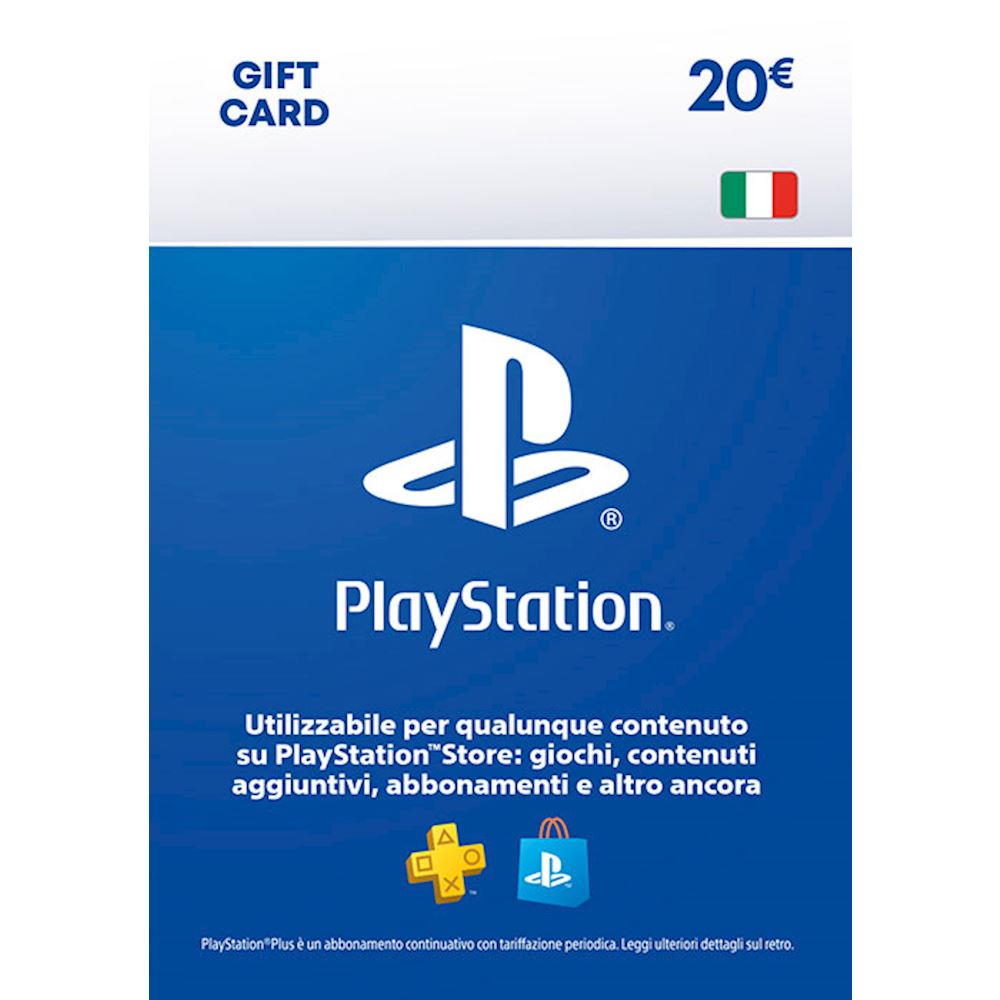 Sony PlayStation Network Card 20 Euro RICARICHE SONY - Negozio di