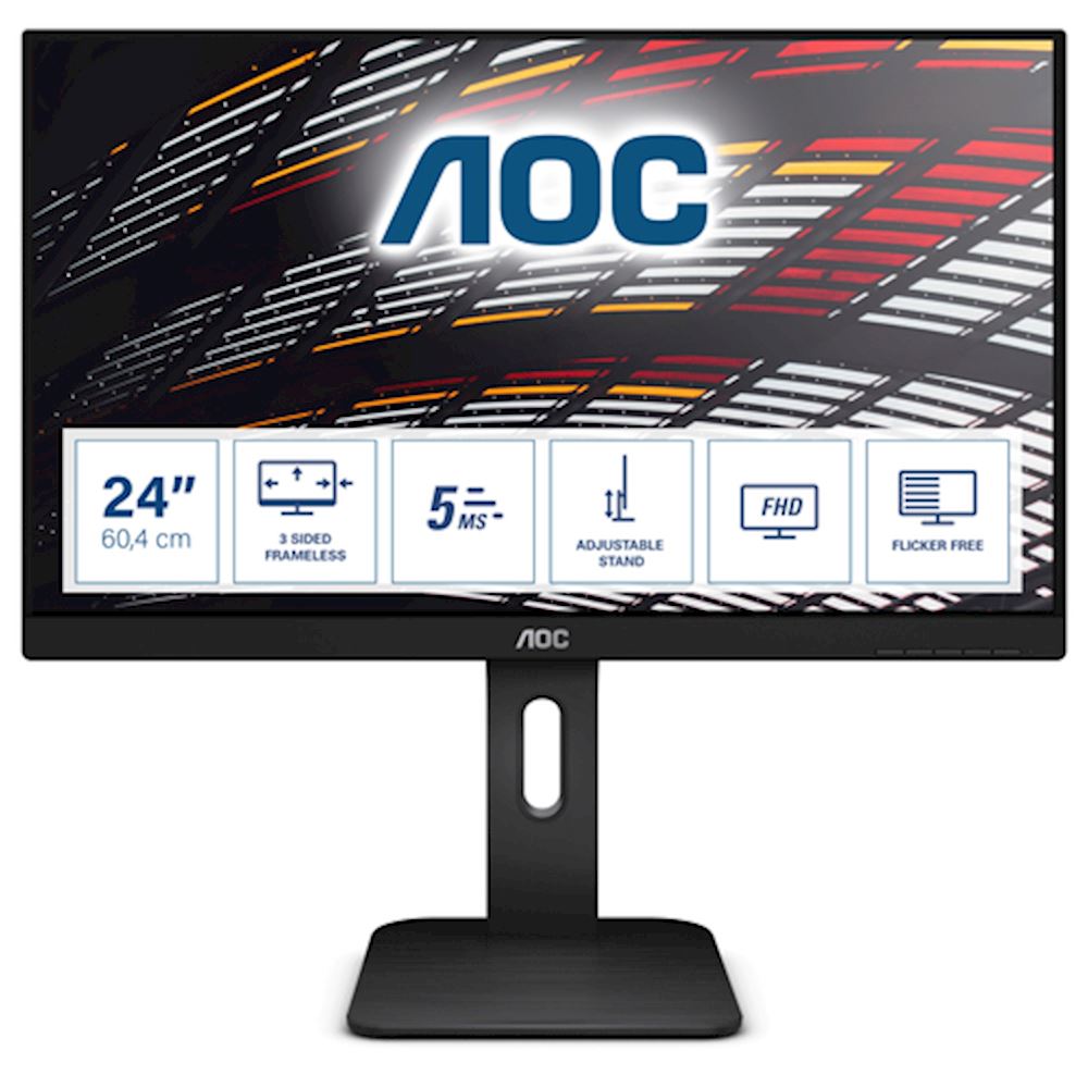 Multimédia AOC Aoc Monitor 27 LED IPS 16:9 FHD 4MS 250 CDM VGA/HDMI/DVI 