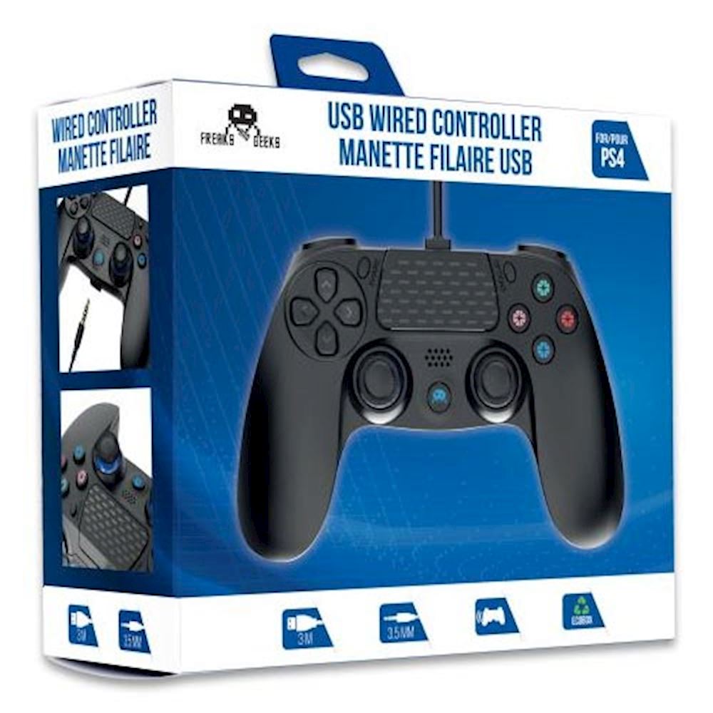 FREAKS PS4 Controller Wired Black V2 ACCESSORI CONSOLE - Negozio di  Videogiochi e Giochi