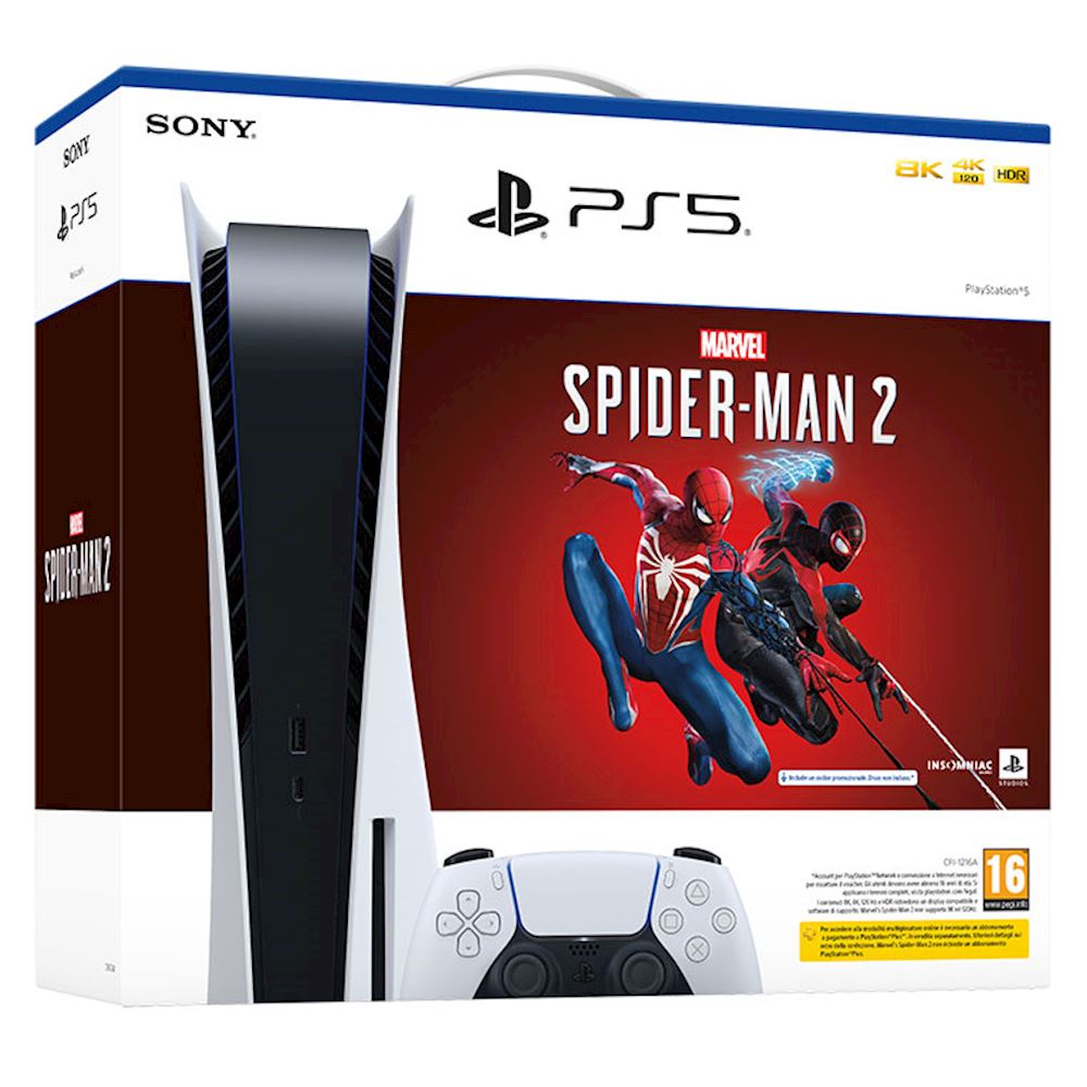 PlayStation 5 + Marvel's Spider-Man 2 (GARANZIA ITALIA 24 mesi) SPEDIZIONE  IMMEDIATA CONSOLE - Negozio di Videogiochi e Giochi