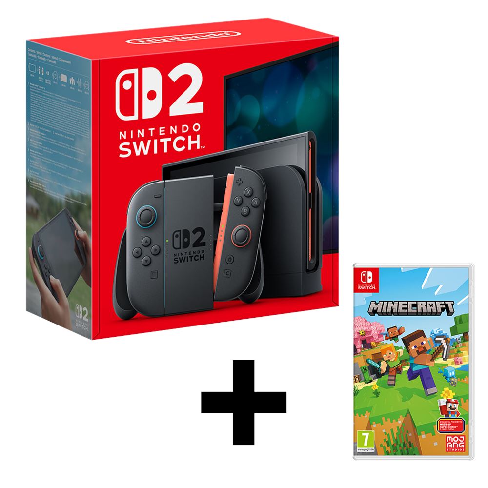 NINTENDO Switch OLED Joy-Con Bianco + MINECRAFT CONSOLE - Negozio