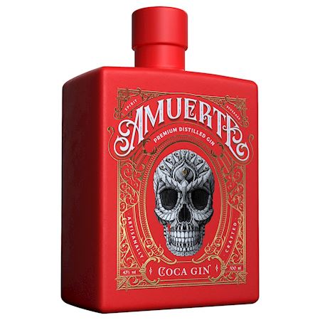 Gin Amuerte Red Edition Coca Leaf - 43% 70cl -LIMITED EDITION- Novità -  Antica Enoteca Giulianelli, Vini e Liquori storici