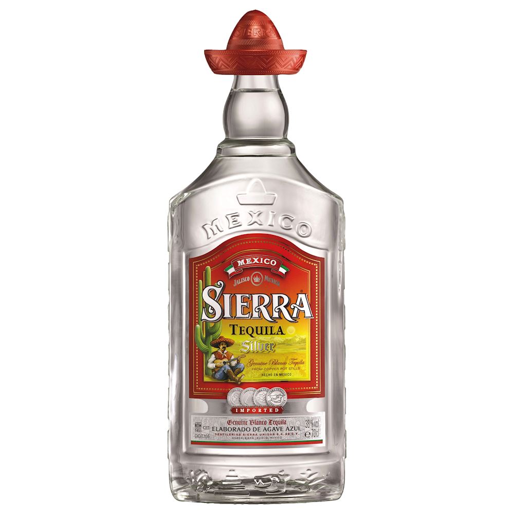 TEQUILA SIERRA SILVER 38% CL.70 South American spirits - Antica Enoteca  Giulianelli, Vini e Liquori storici