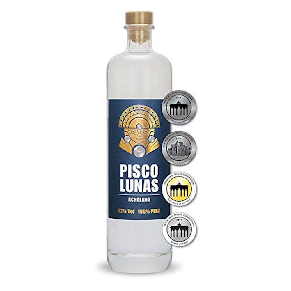 PISCO LUNAS ACHOLADO 42% CL.70 ACQUAVITE CILENA South American spirits -  Antica Enoteca Giulianelli, Vini e Liquori storici