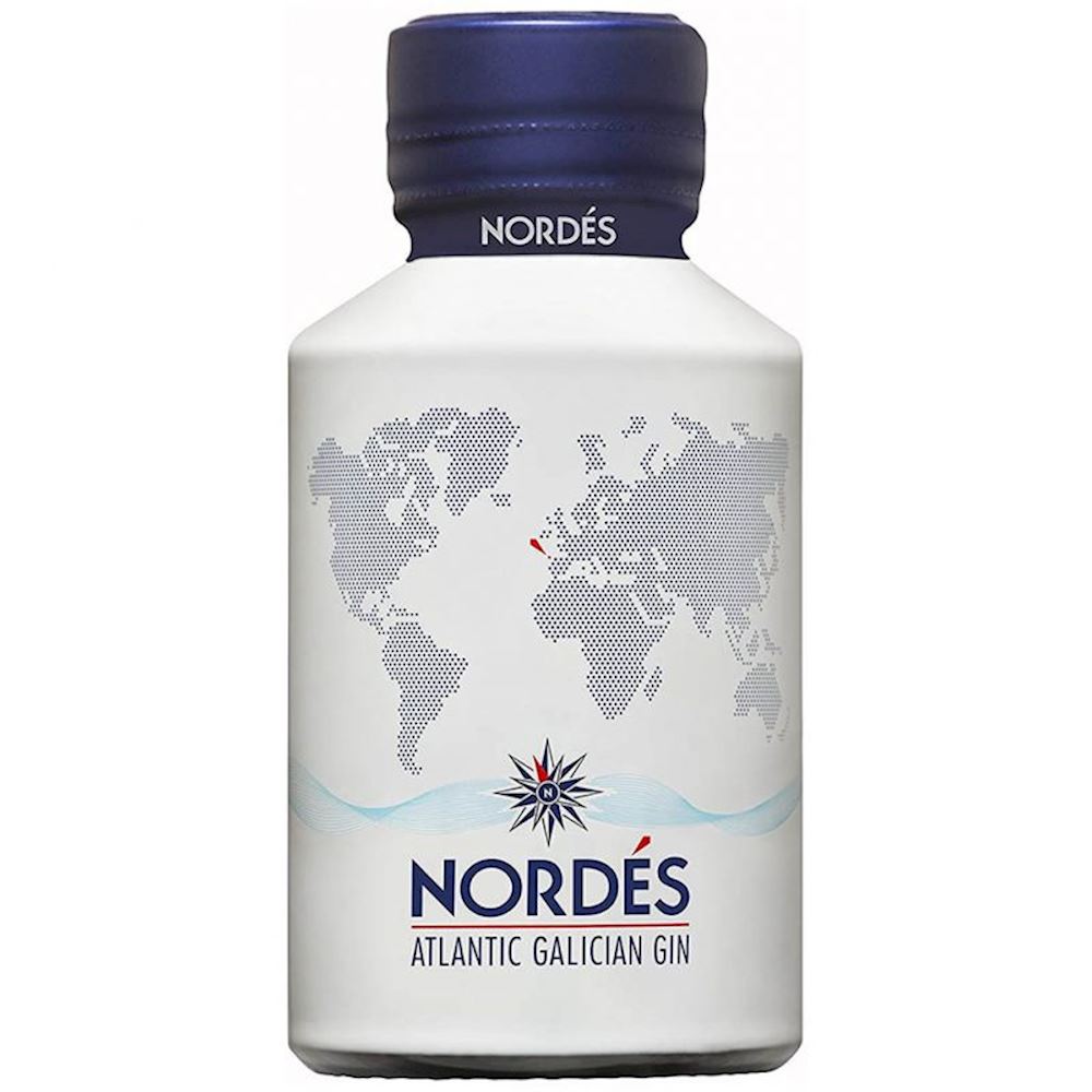 Gin Nordes Atlantic Galician Distilled Mignon - 40%vol - 5cl x 1 pz -VETRO  VP- Gin - Antica Enoteca Giulianelli, Vini e Liquori storici