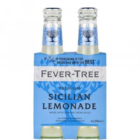 Fever-Tree Sicilian Lemon Tonic Water - 20cl x 24pz -VETRO- Tonic Water -  Antica Enoteca Giulianelli, Vini e Liquori storici