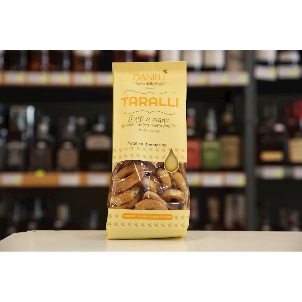 Apulian Taralli with Potatoes and Rosemary taste - 240gr - Danieli Il ...