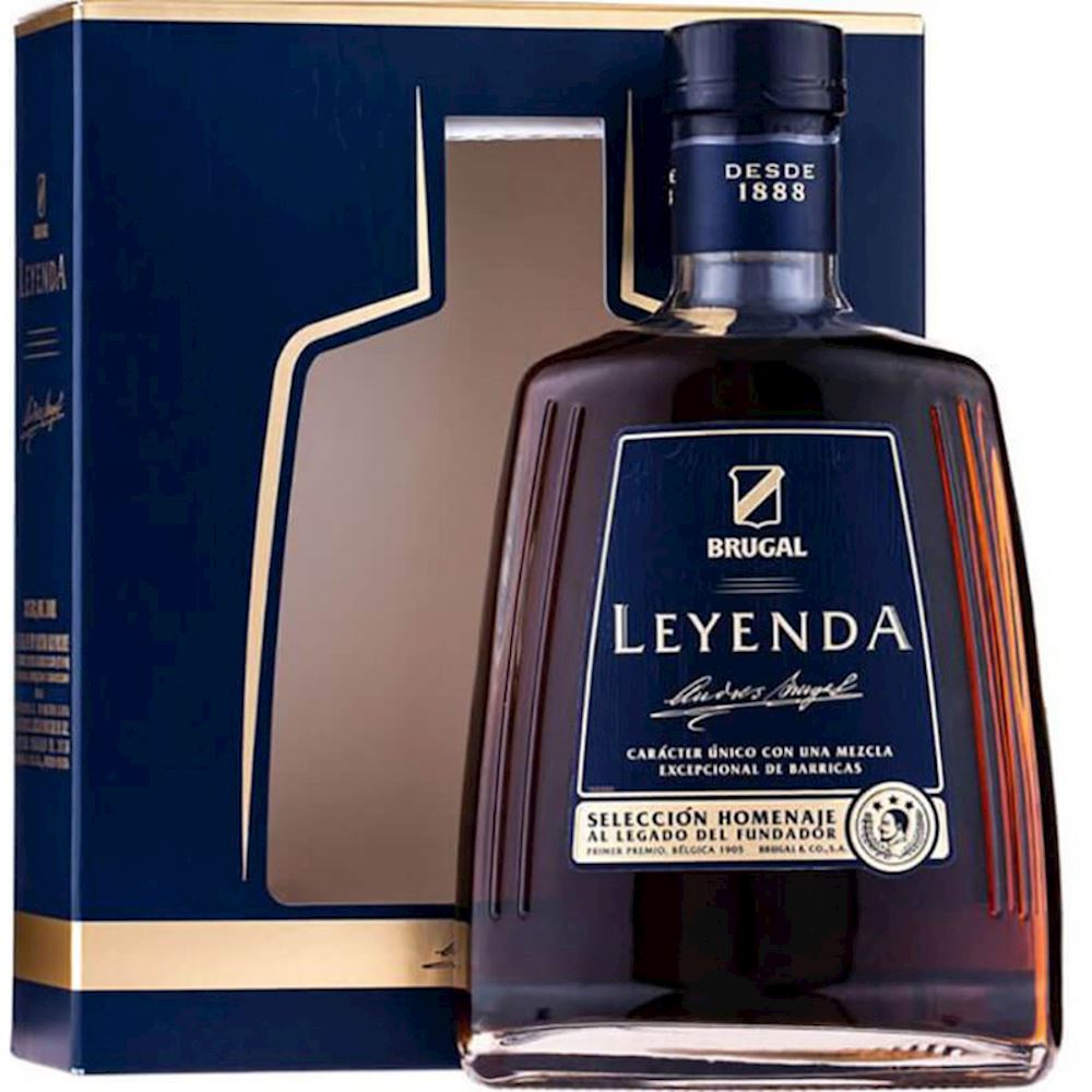 Rhum Brugal Leyenda Selecciòn Homenaje - 38%vol 70cl -GIFTBOX- - Antica  Enoteca Giulianelli, Vini e Liquori storici