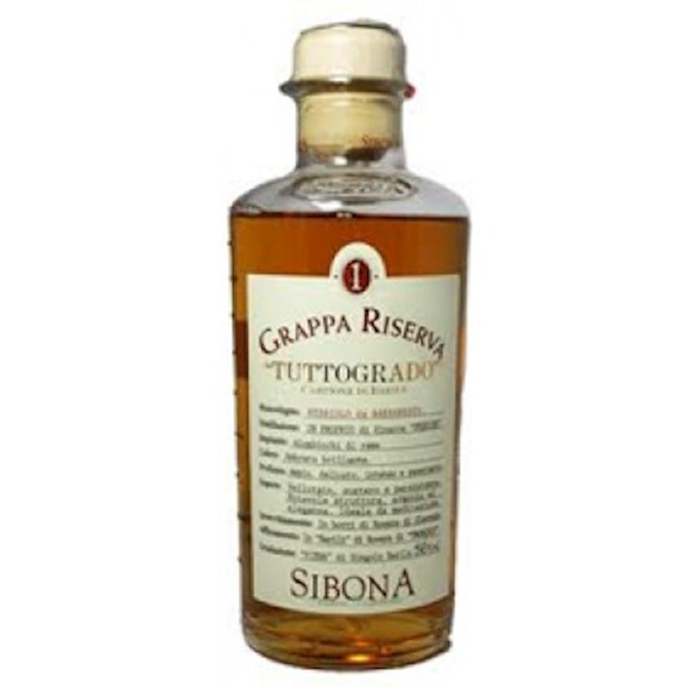 GRAPPA SIBONA BARBERA 54,5% CL.50 TUTTOGRADO product - Antica Enoteca ...