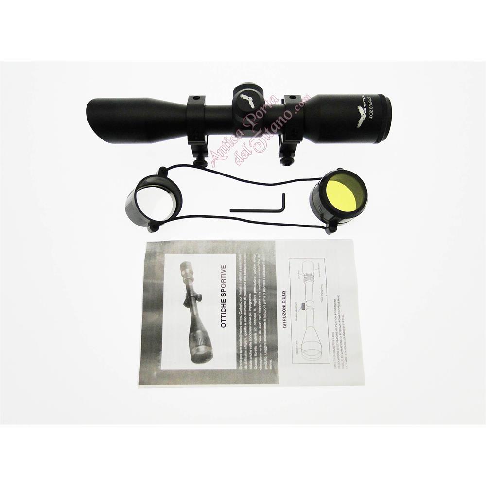 Ottica 4 x 32 compact con reticolo a croce JSTactical OtticheRed Dot