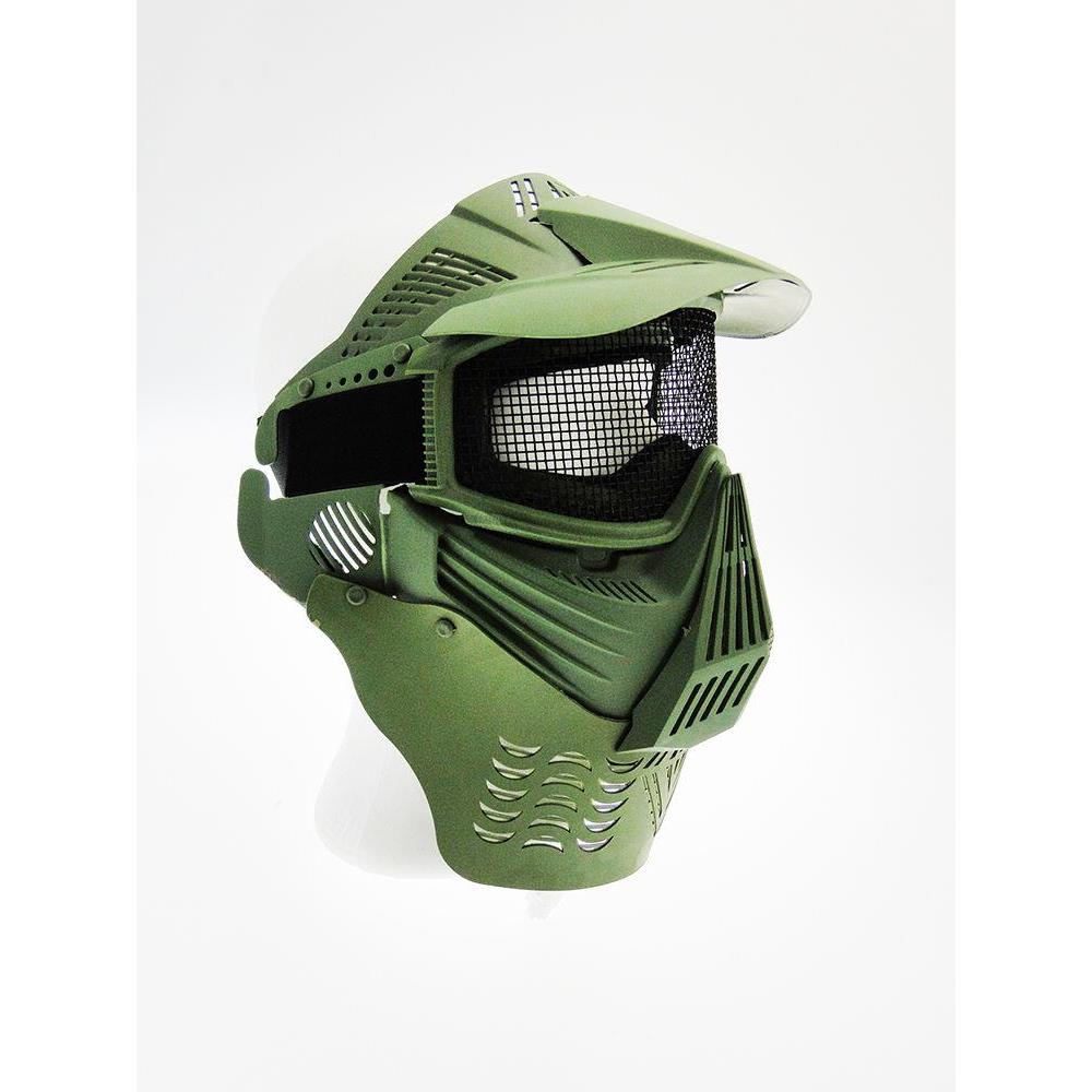 Maschera softair protezione totale verde + collo Dispositivi protezione - Antica  Porta del Titano: armeria a San Marino e softair shop online