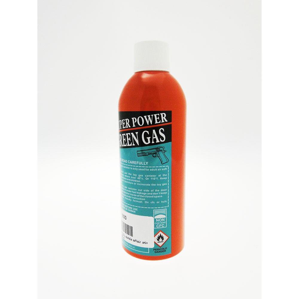 Gaz Super Green 600 Ml Pour Airsoft - Bouteille En Métal Souple JOLLY SOFTAIR
