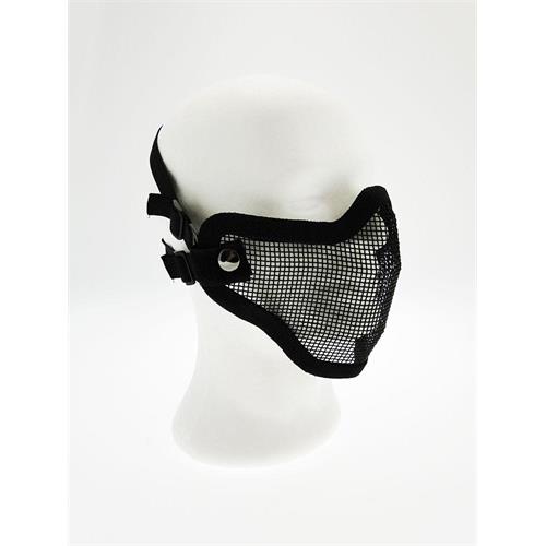 maschera-tactical-metallo-half-face-net-nera-royal