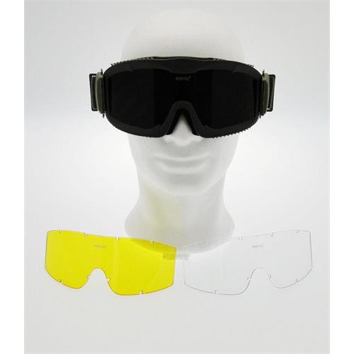 maschera-verde-snow-rinforzata-con-tripla-lente-intercambiabile