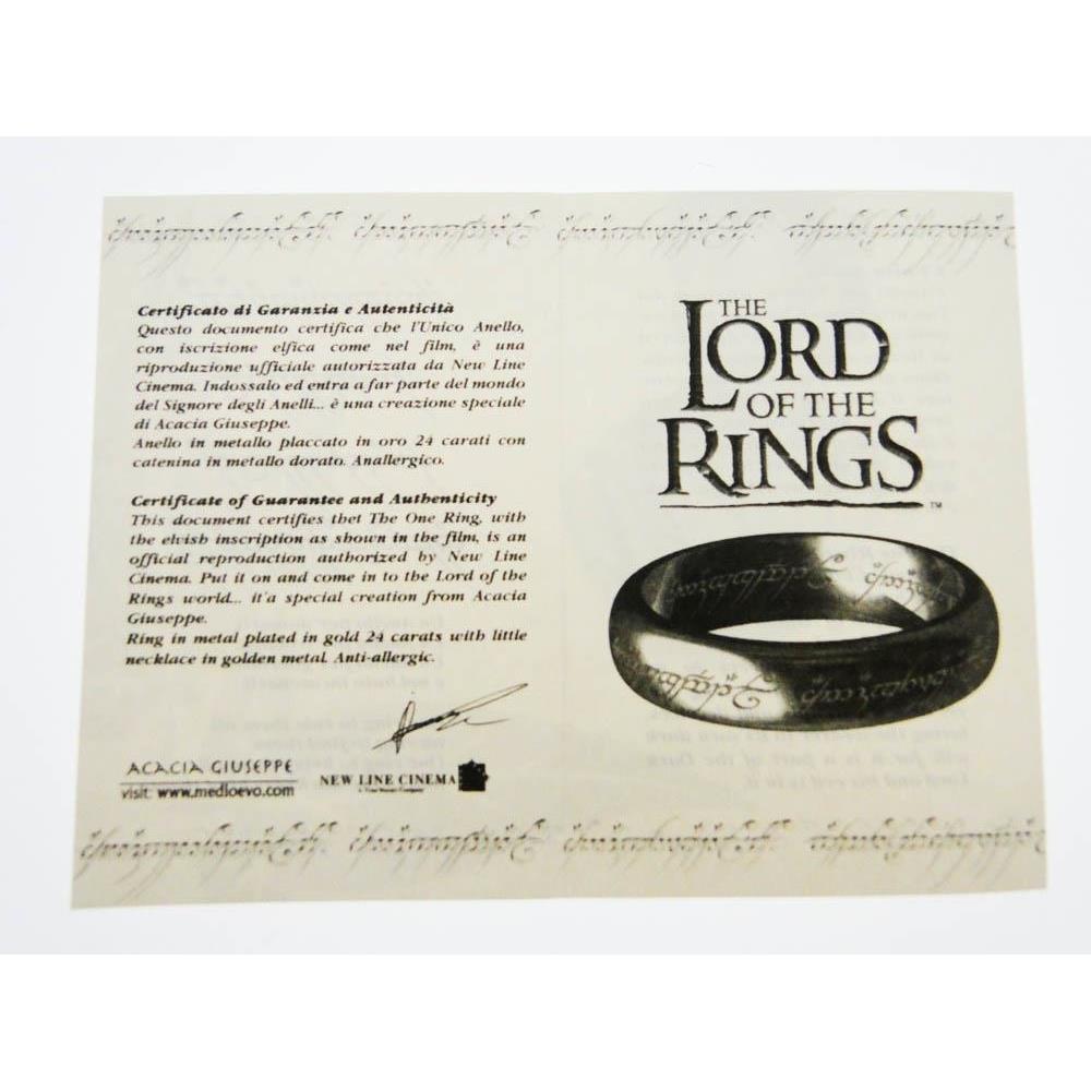 The Rings Scritta Anello Del Potere The Rings Anello Del Potere