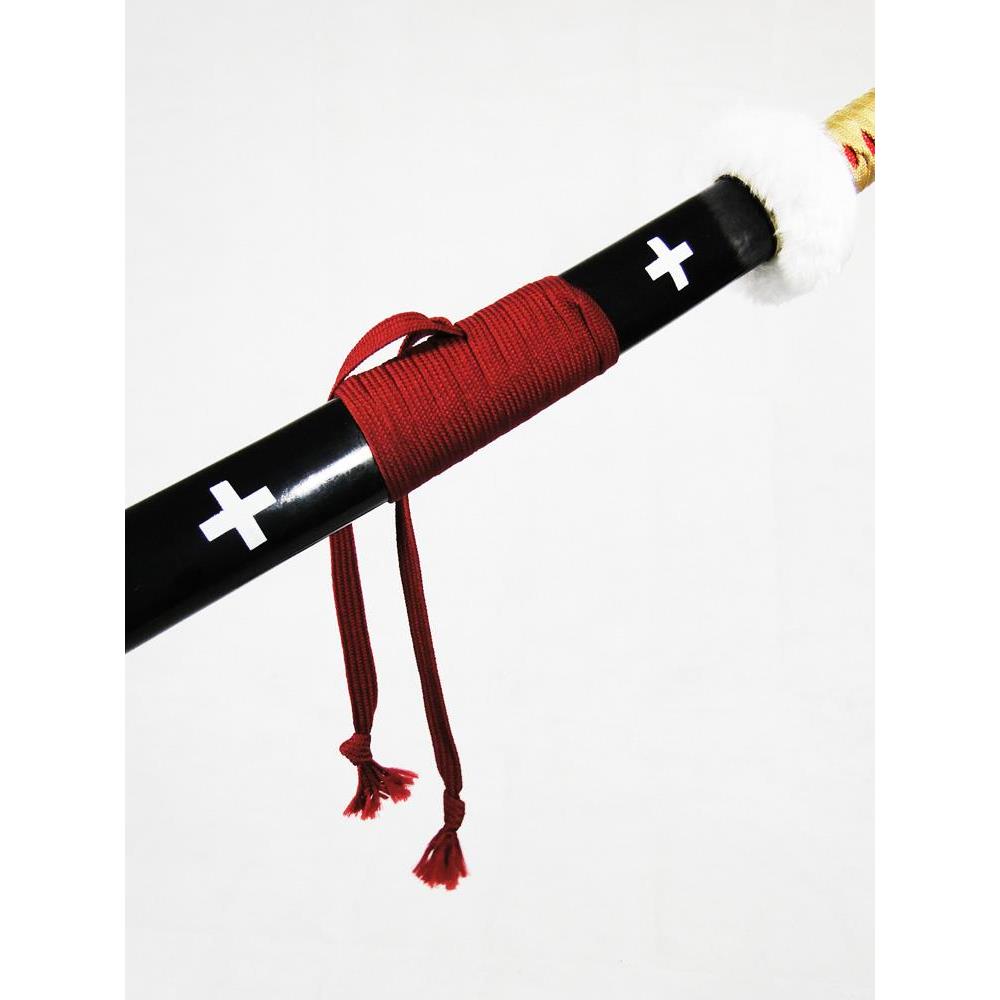 Spada Katana Di Trafalgar Law Da One Piece - 142 Cm, Lama In Acciaio, Fodero In Legno Laccato Nero, Accessorio Cosplay - 2