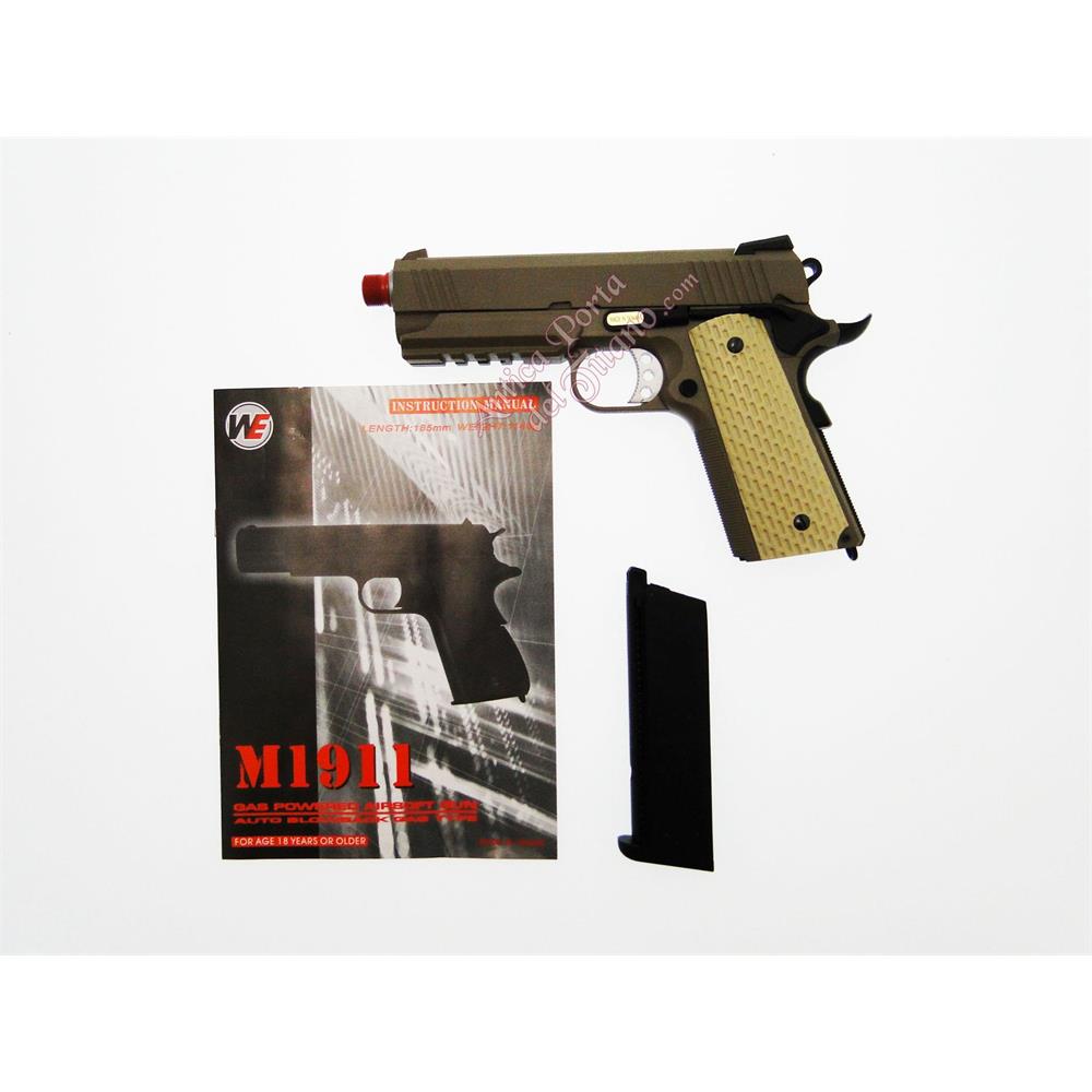 PISTOLA SOFT AIR A GAS SCARELLANTE FULL METAL GGB 310TS - Katana e Spade .