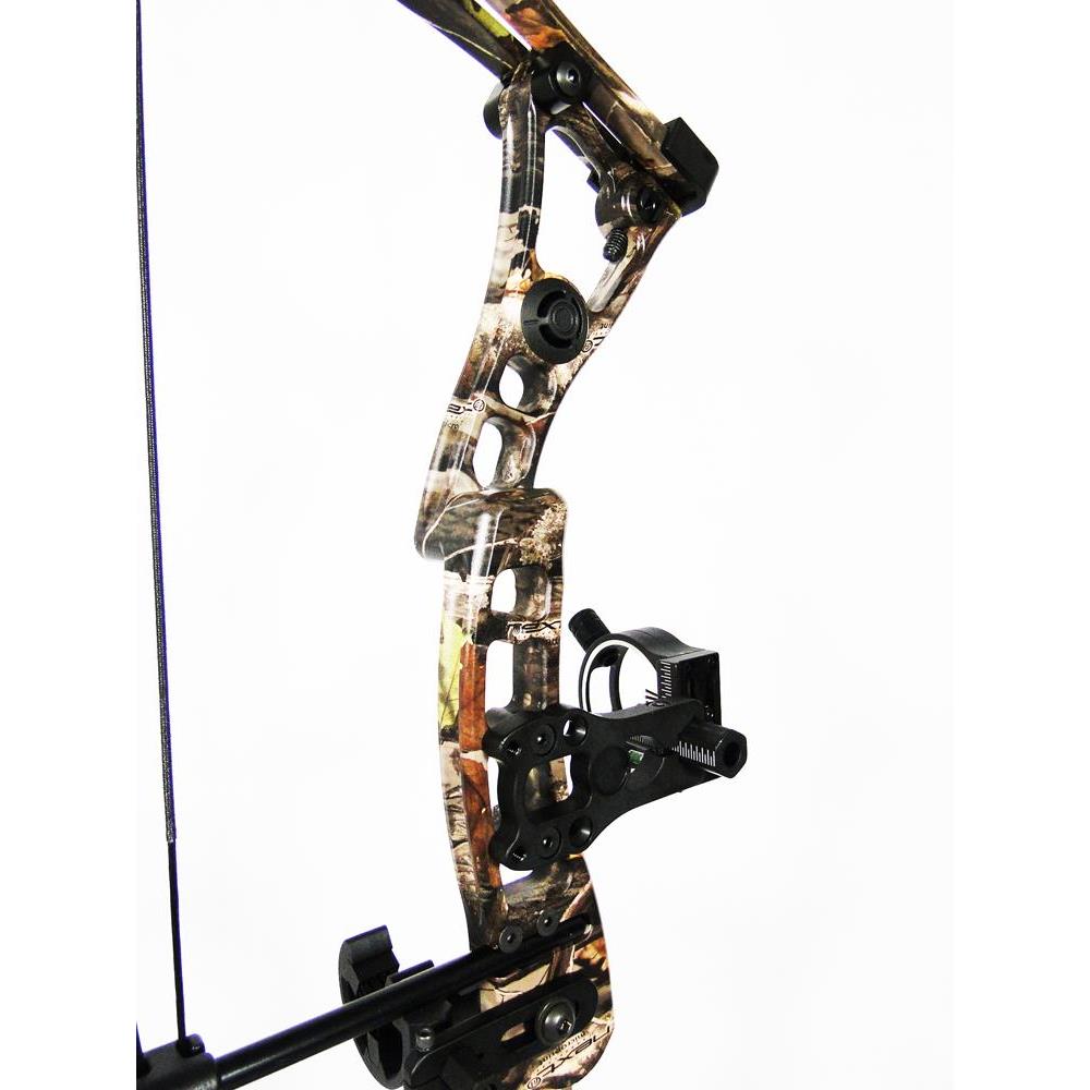 Arco Composto Hellbow Regolabile - 26-30'' Pollici, 50-70 Libbre, Mirino 2 Pin | Destrorso