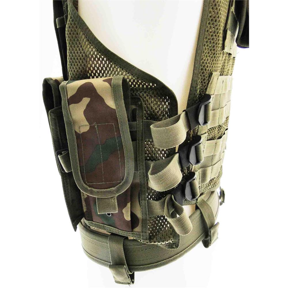 GILET TATTICO SOFTAIR TACTICAL VEST 11 TASCHE CON CINTURONE VERDE