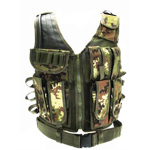 giubbotto-corpetto-tattico-vegetato-11-tasche-cinturone-fondina