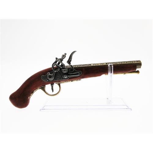 pistola-antica-a-pietra-focaia-in-legno-con-canna-oro-del-1760