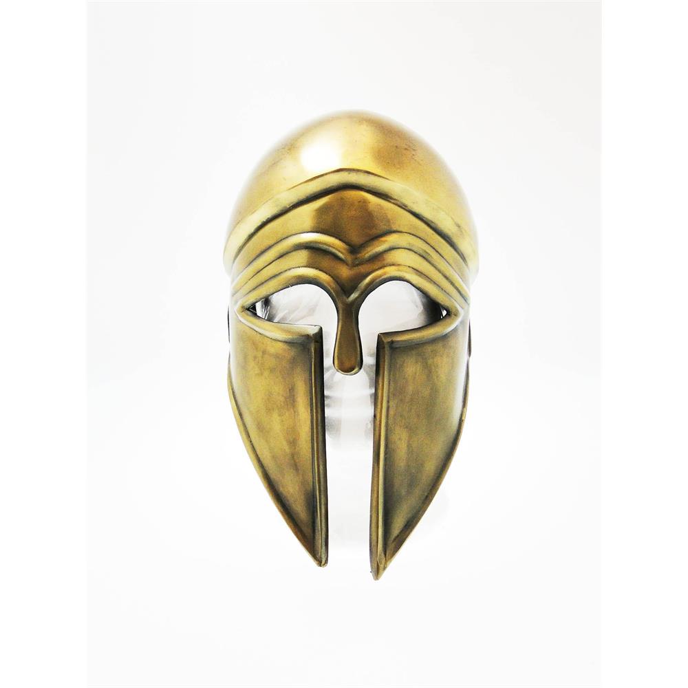 elmo greco/spartano/medievale con piuma, colore: nero