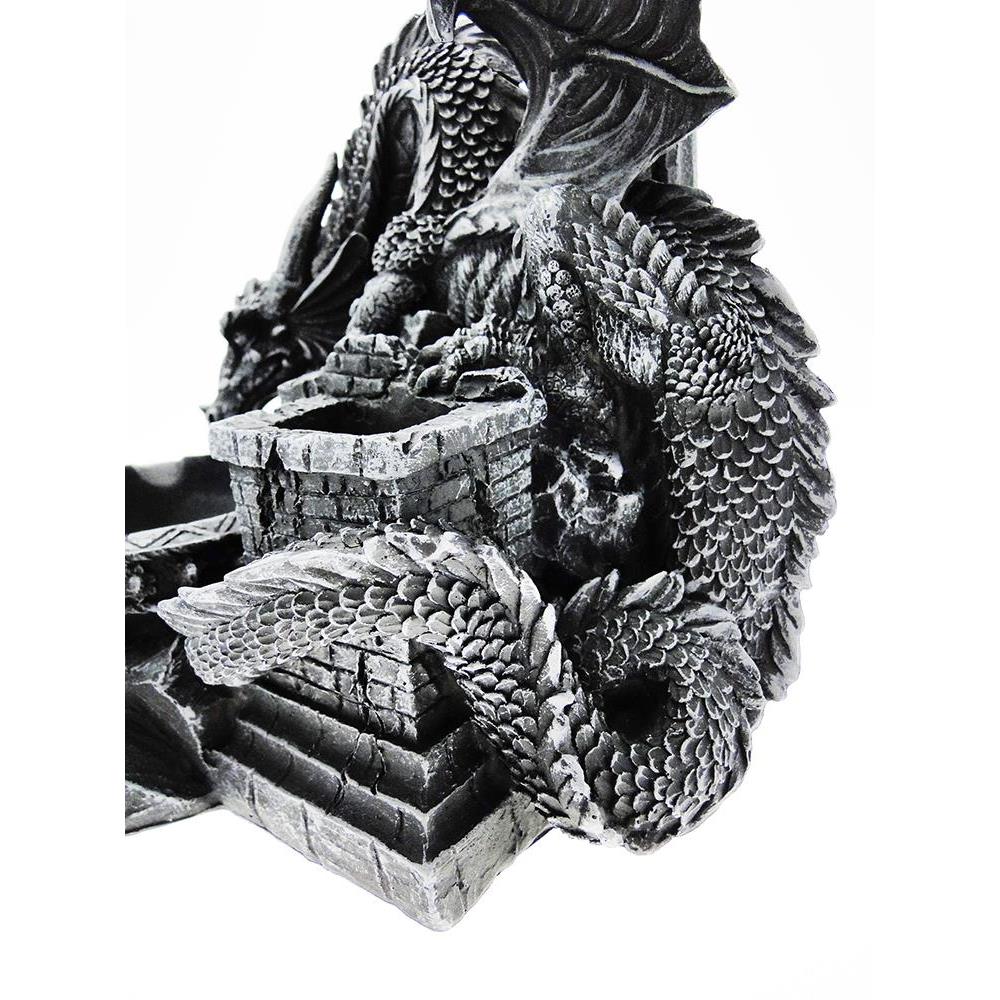 Drago In Resina Con Posacenere Portacandela E Porta Accendino Fate E Draghi Antica Porta Del Titano Armeria A San Marino E Softair Shop Online