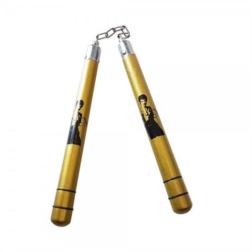 nunchaku-in-legno-dorato-bruce-lee-catena-e-coperchi-in-metallo