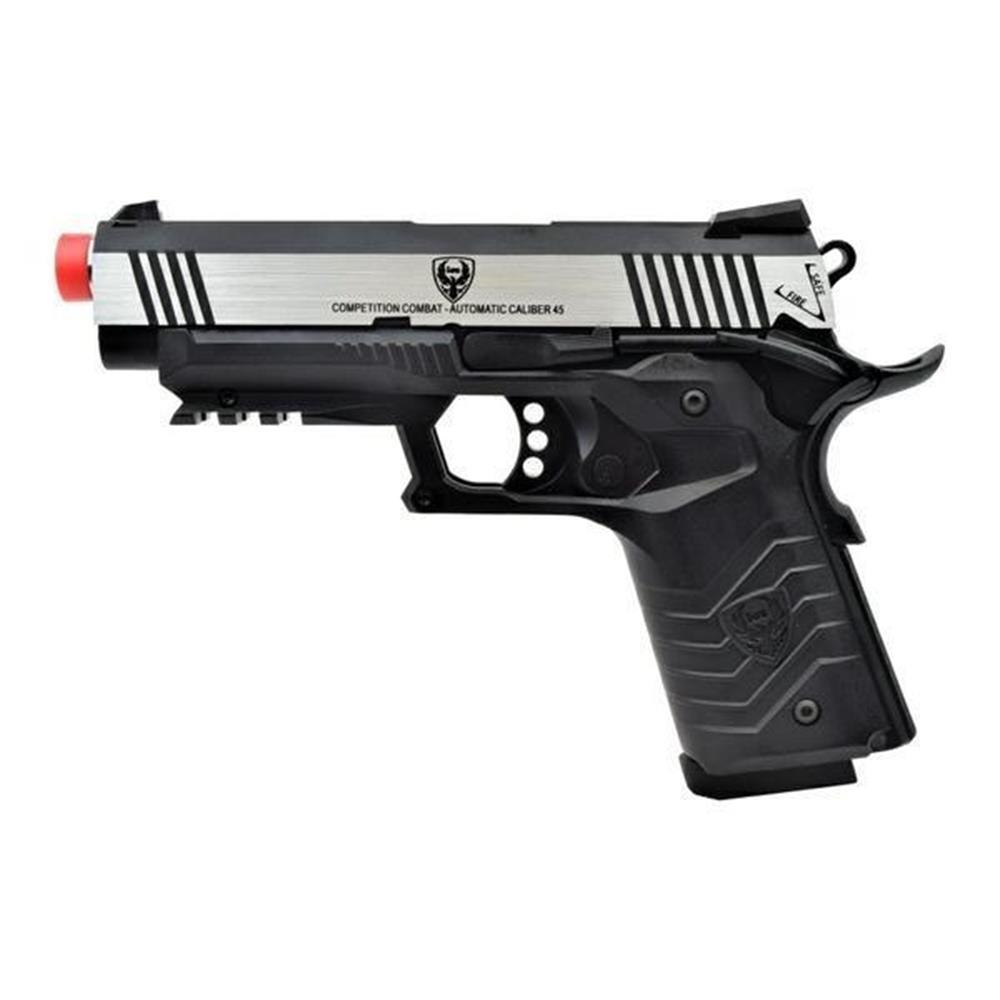 Pistola full metal scarrellante a gas HG-171 Tactical 1911 Nera Silver  doppie guancette Green Gas - Antica Porta del Titano: armeria a San Marino  e softair shop online