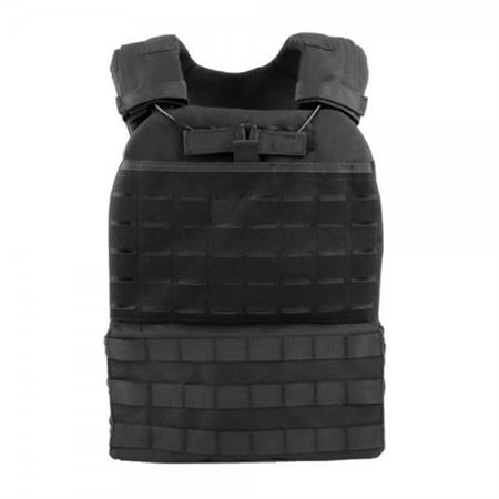 Gilet tattico militare Corpetto Light Chest Rig multifunzione nero