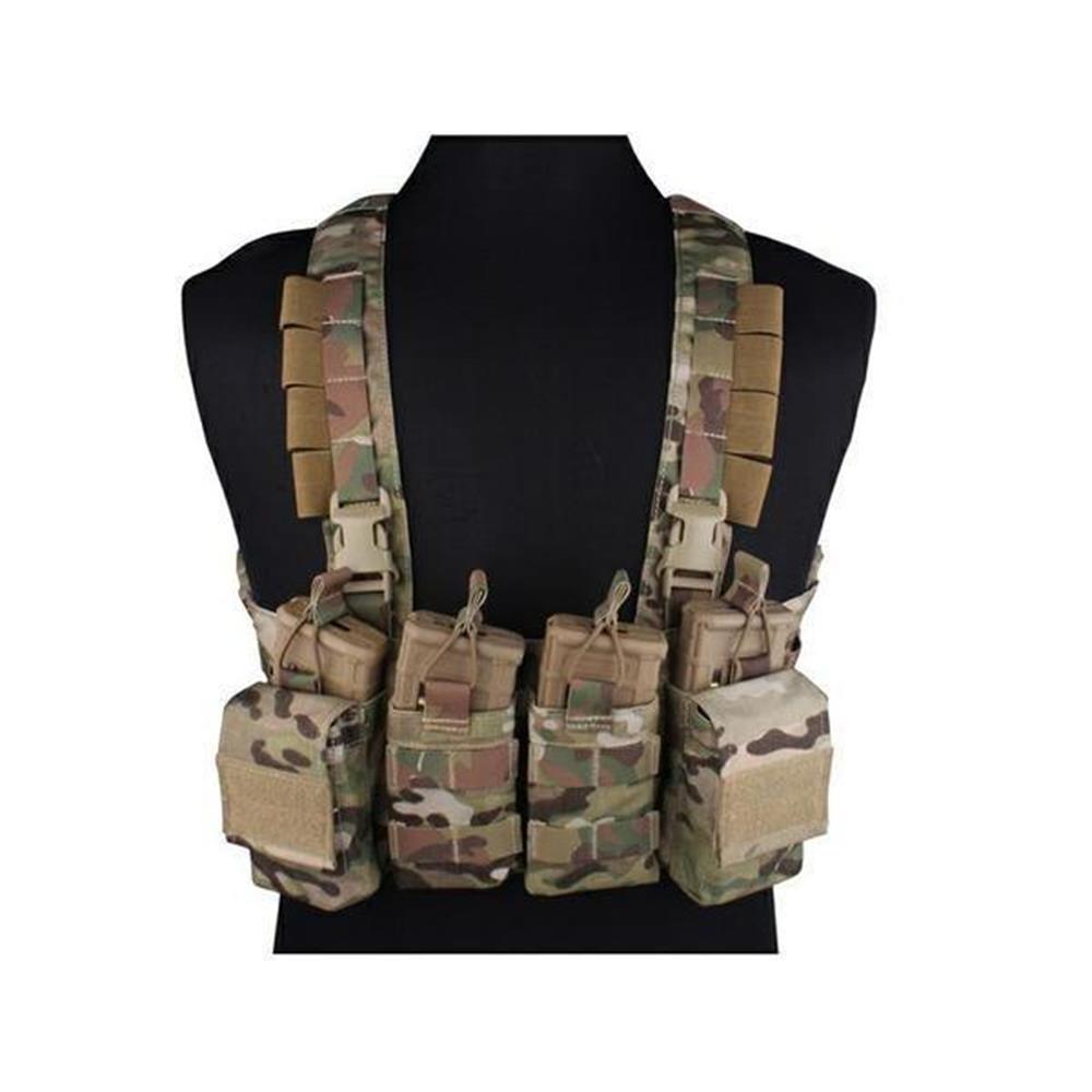 Tactical vest tattico softair easy chest rig Multicam EmersonGear