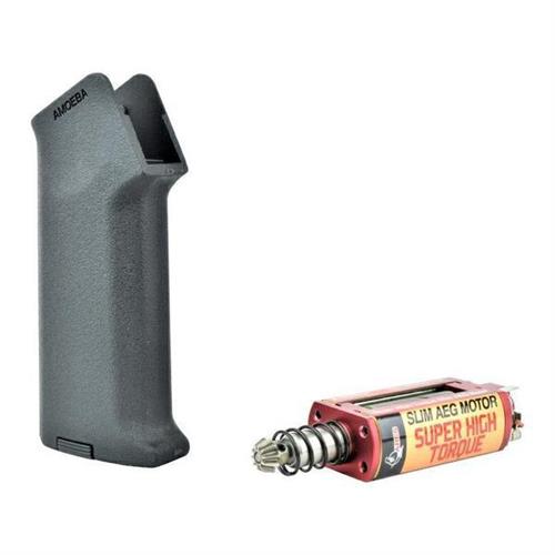 realistic-serie-combo-set-impugnatura-nera-slim-motore-aeg-albero-lungo-slim-ares-amoeba