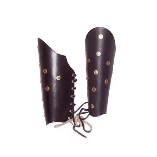 coppia-di-polsini-romani-in-cuoio-con-borchie-e-stringhe-25-cm