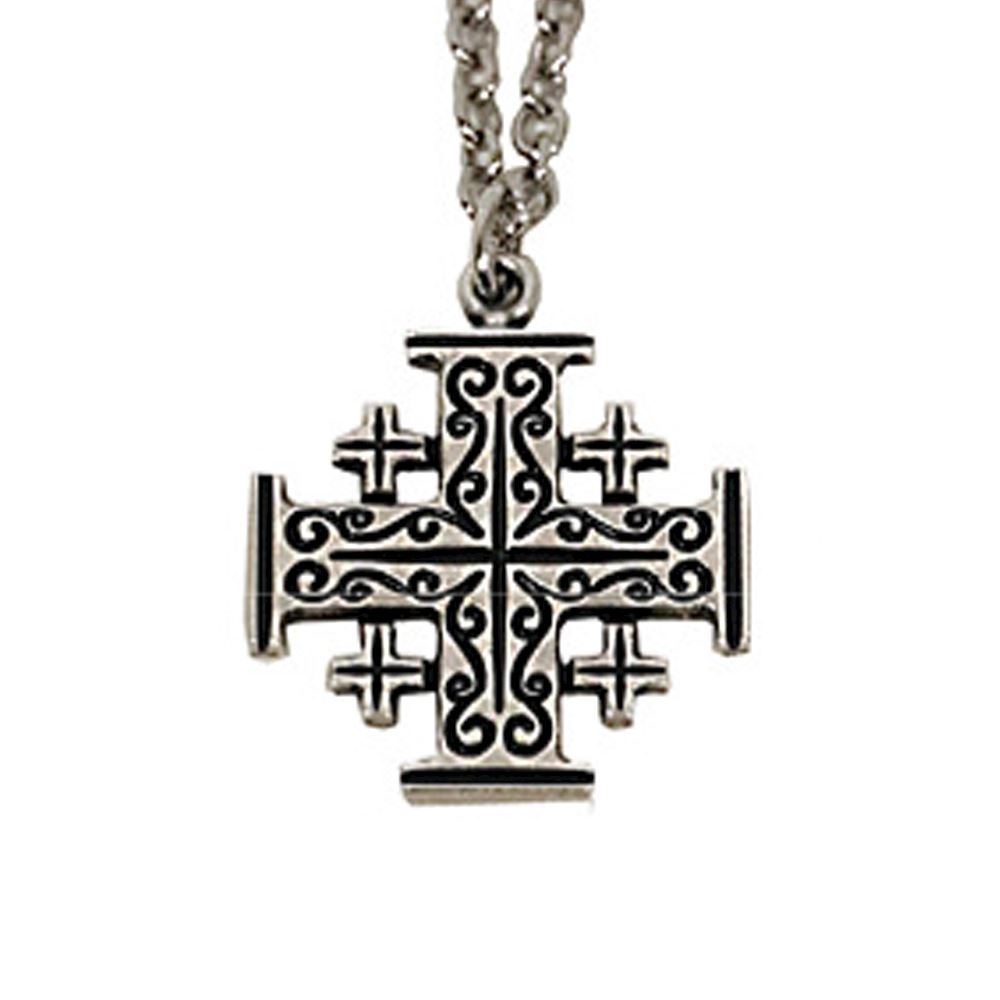 Collana Croce Gotica Con Cuore Rosso In Argento 925 – Simbolo Amore Misterioso, Regalo Donna