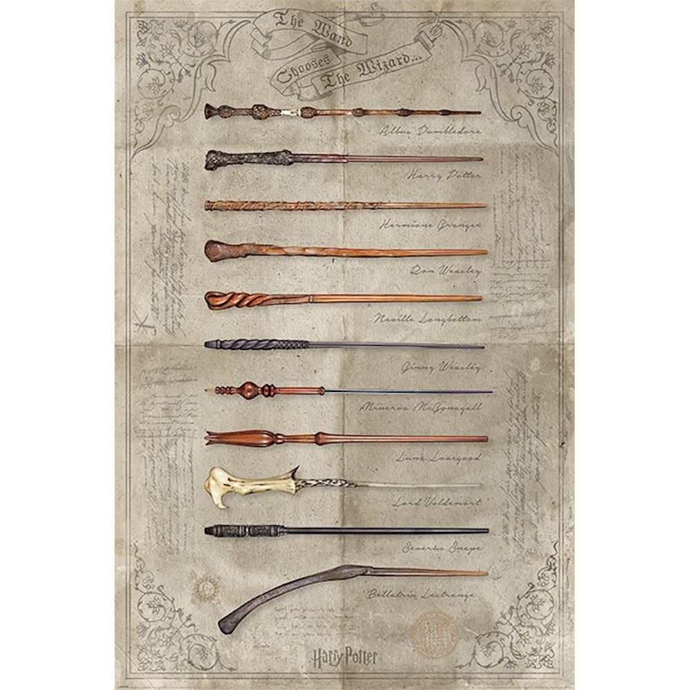 Maxi poster Bacchette magiche Harry Potter - Antica Porta del Titano:  armeria a San Marino e softair shop online