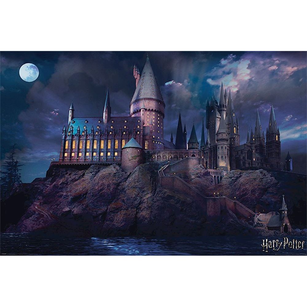 Maxi poster Castello di Hogwarts Harry Potter - Antica Porta del