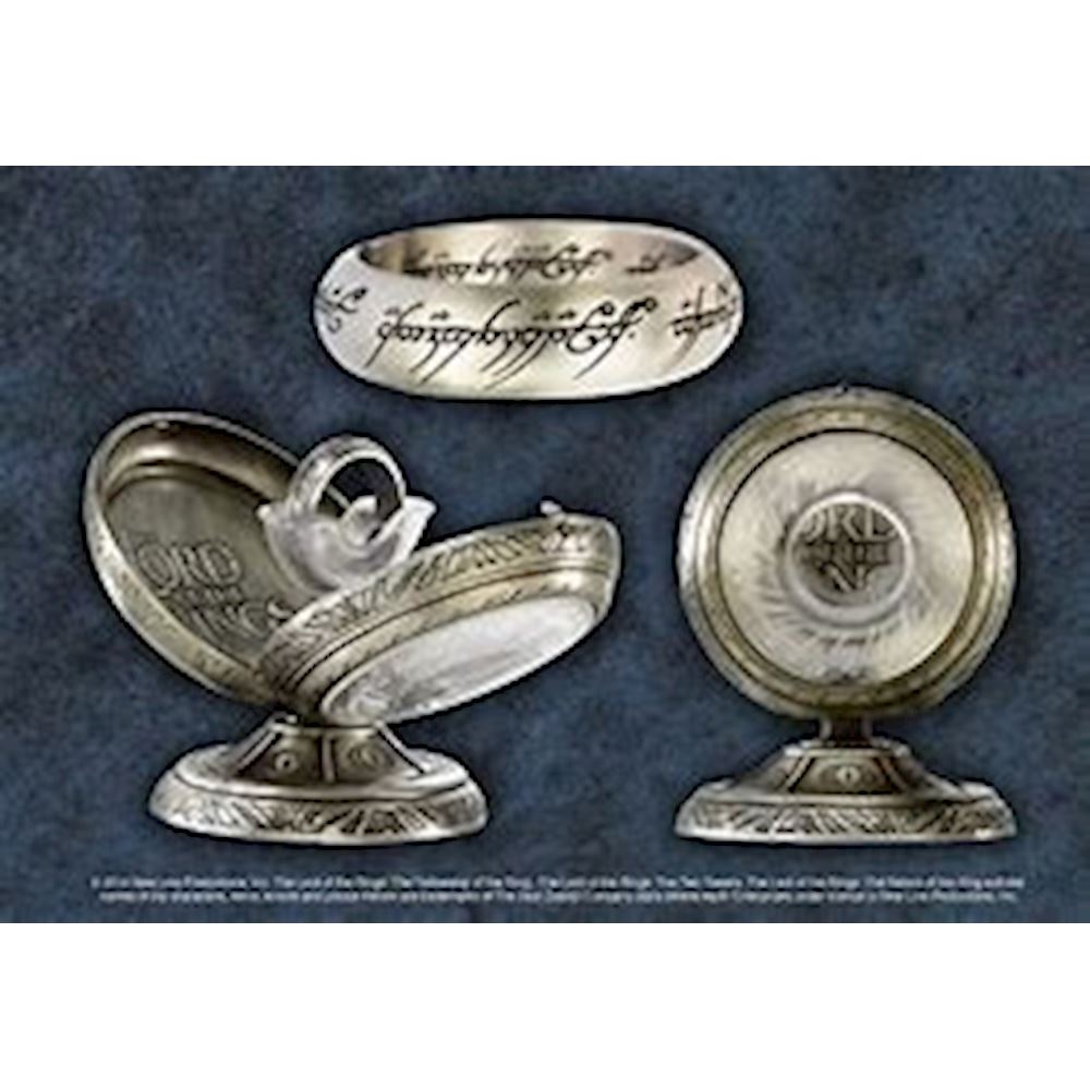 Unico Anello in acciaio placcato argento Signore Degli Anelli