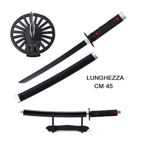 Katana ornamentale Cosplay in legno lama bamboo Demon Slayer Kamado  Tanjirou 104 cm Fumetti e Manga - Antica Porta del Titano: armeria a San  Marino e softair shop online