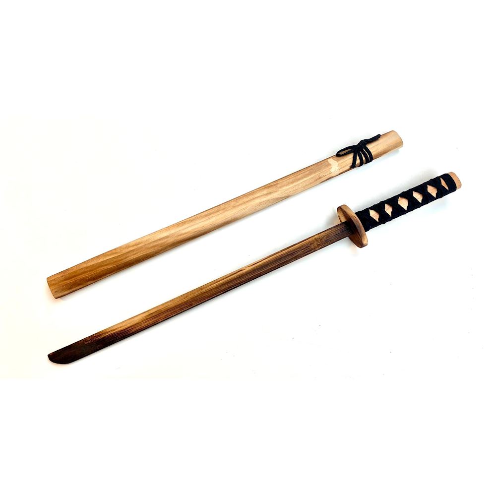 Katana in legno rossa con fodero 71,5 cm Legno - Antica Porta del