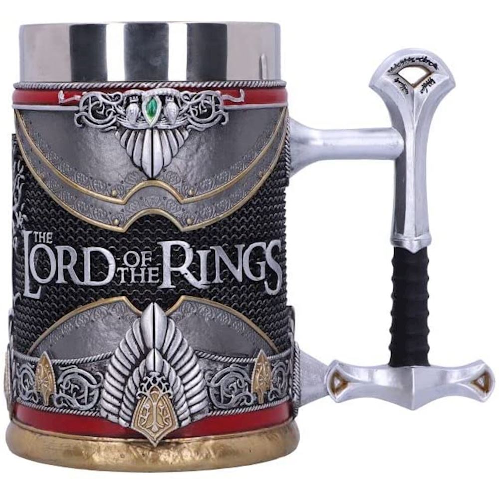 Boccale Tankard licenza ufficiale Lord of the Rings di Aragorn 15,5 cm by  Nemesis Now Signore degli Anelli Lord of the Rings - Signore degli Anelli -  Antica Porta del Titano: armeria