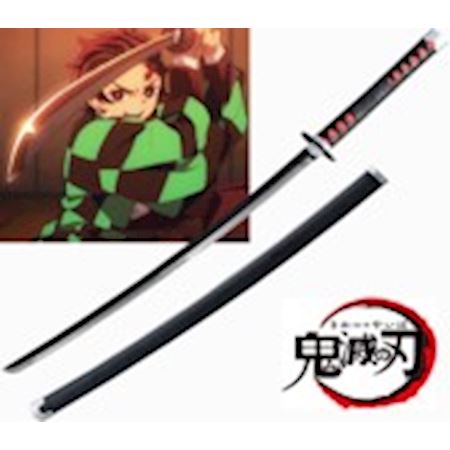 Katana di Tanjiro Kamado dall'anime Kimetsu no Yaiba Demon Slayer 100 cm Demon  Slayer - Antica Porta del Titano: armeria a San Marino e softair shop online