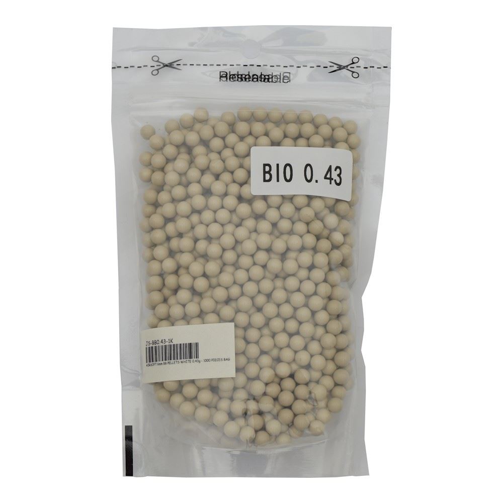BUSTA DA 1KG DI PALLINI SOFT AIR BIO BIODEGRADABILI VERDI 0,20g – 5000 PALLINI – MODELLO JS-BIO0.20V