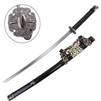 KATANA TRADIZIONALE GIAPPONESE ORNAMENTALE 95CM NERA (ZS730BK