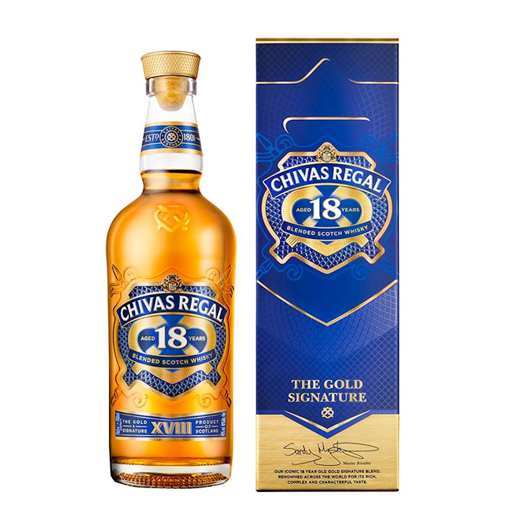 Chivas Regal Gold Signature 18年 限定版　レア♪ Chivas Regal Gold Signature 18 Year Old Whisky - Babo Wine