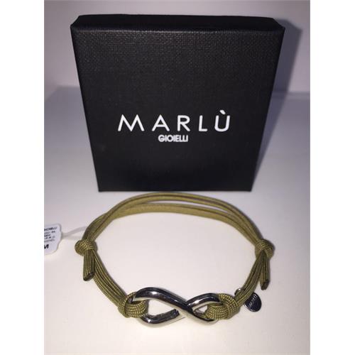 bracciale-infinito-colore-verde-militare