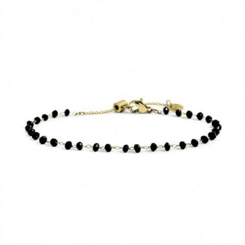 bracciale-oro-cristalli-neri-3mm